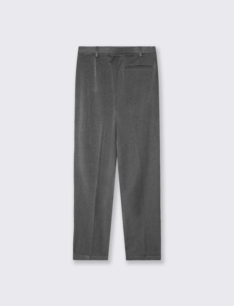 Pantalone a zampa con cintura - Grigio scuro