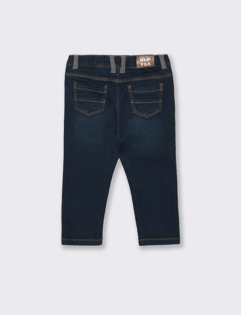 Jeans cinque tasche modello basico e casual - DENIM SCURO