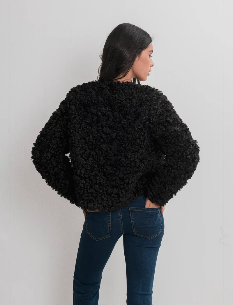 PELLICCIA CORTA - Nero
