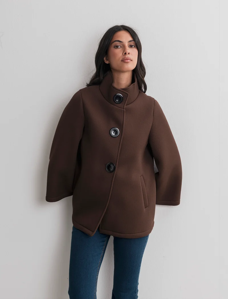 CAPPOTTINO CON MANICHE A CAMPANA - Moro