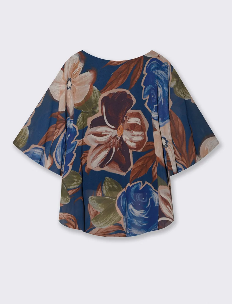 CASACCA STAMPATA - Blu