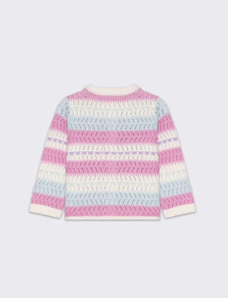 Cardigan arcobaleno da neonata - Multicolore