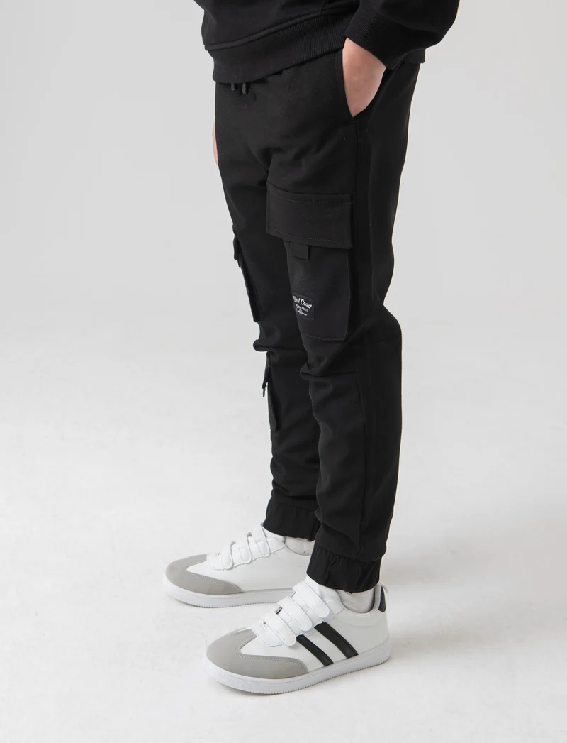 Pantalone con tasconi da bambino - Nero
