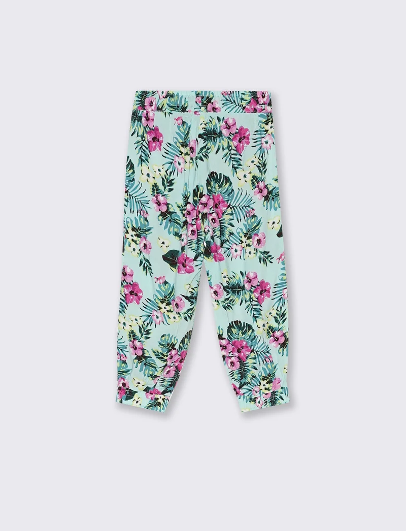 Pantaloni in viscosa da neonata - Verde acqua