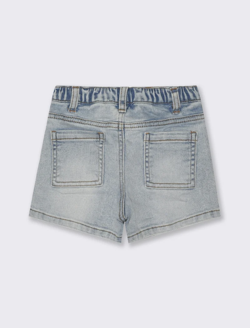 Shorts in denim da neonata - Denim chiaro
