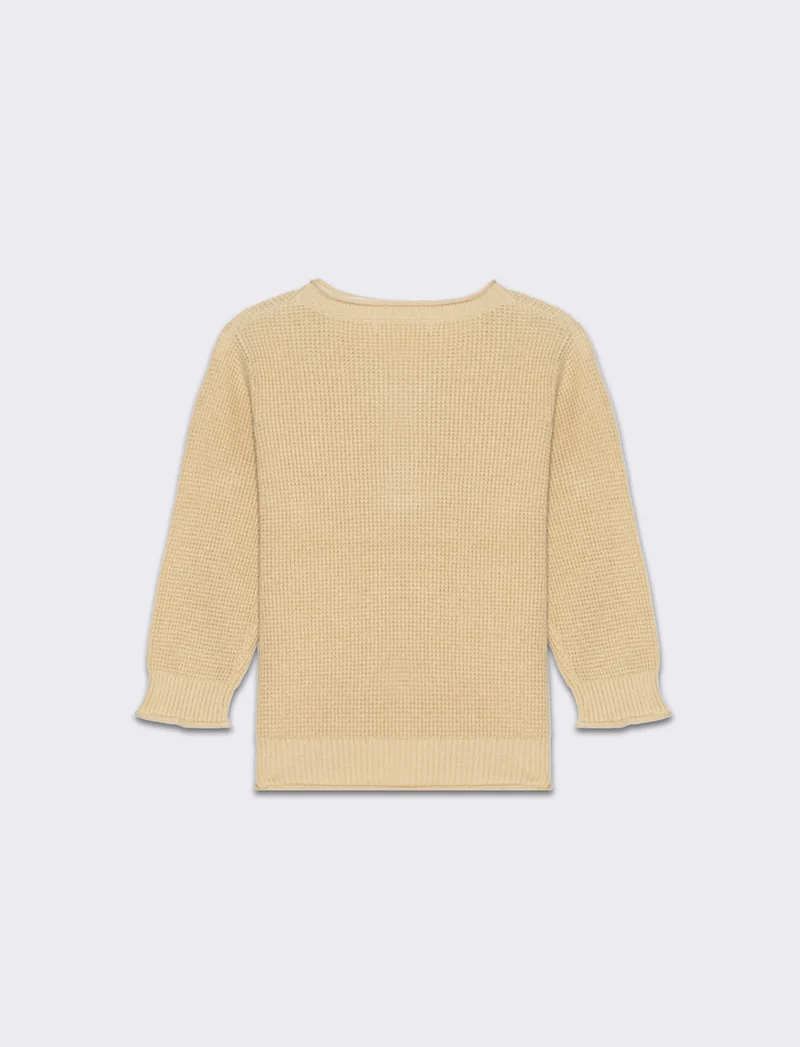Maglia con taschino da neonato - Beige