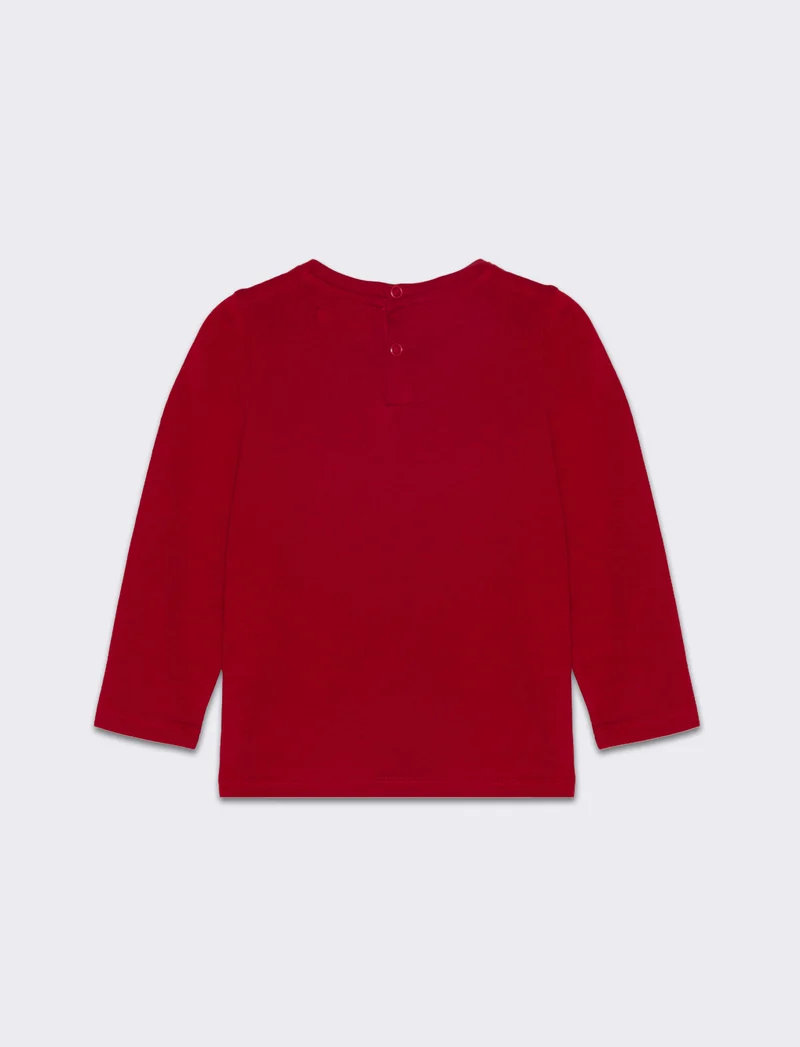 Maglia con stampa colorata da neonato - Rosso