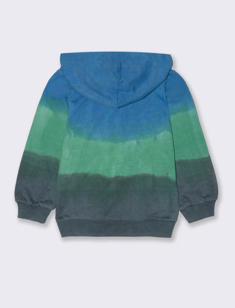 Felpa con cappuccio tie and dye da neonato - Fantasia