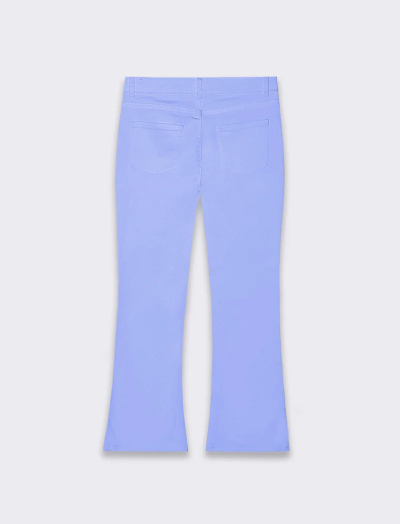 Pantalone 5 tasche da bambina - Azzurro