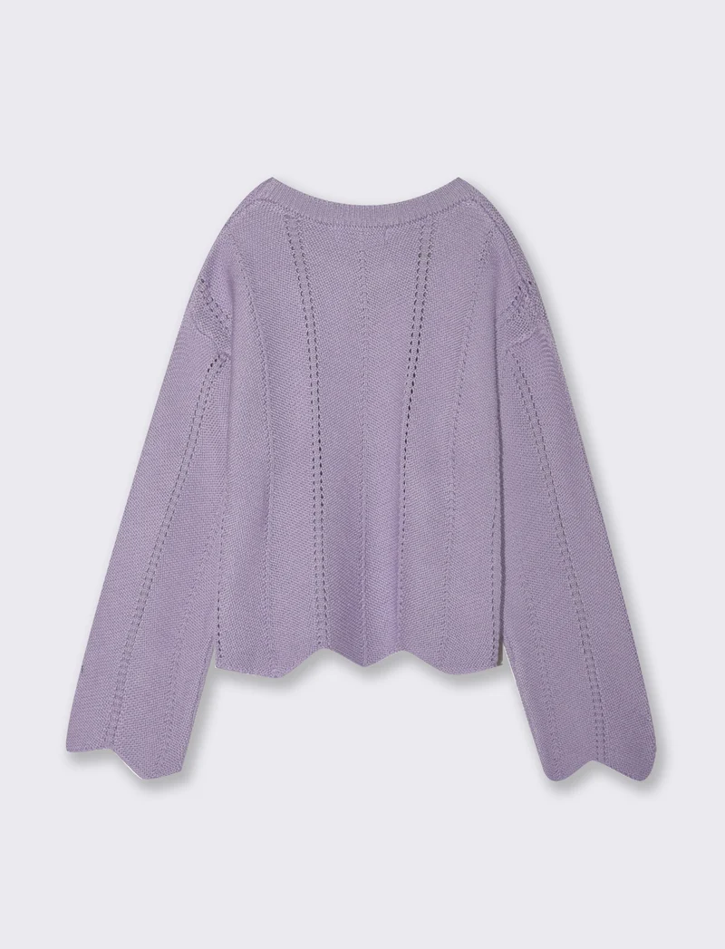 Pullover estivo da bambina - Lilla