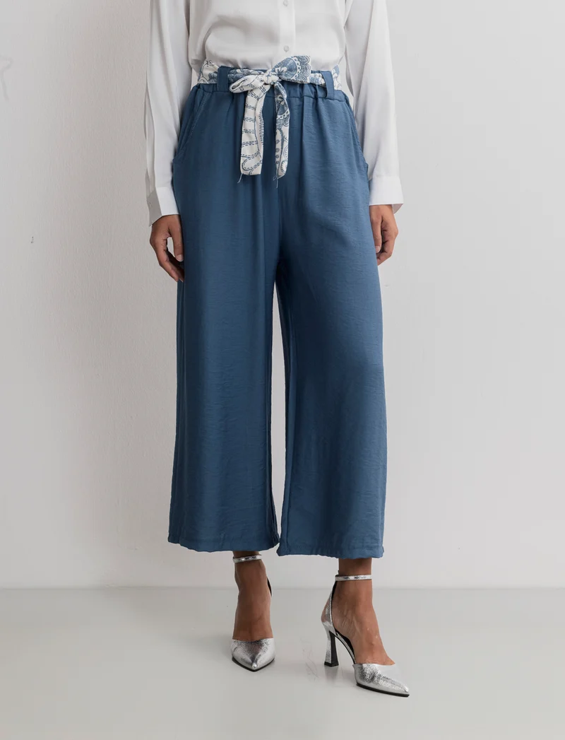 PANTALONE COULOTTE - Denim