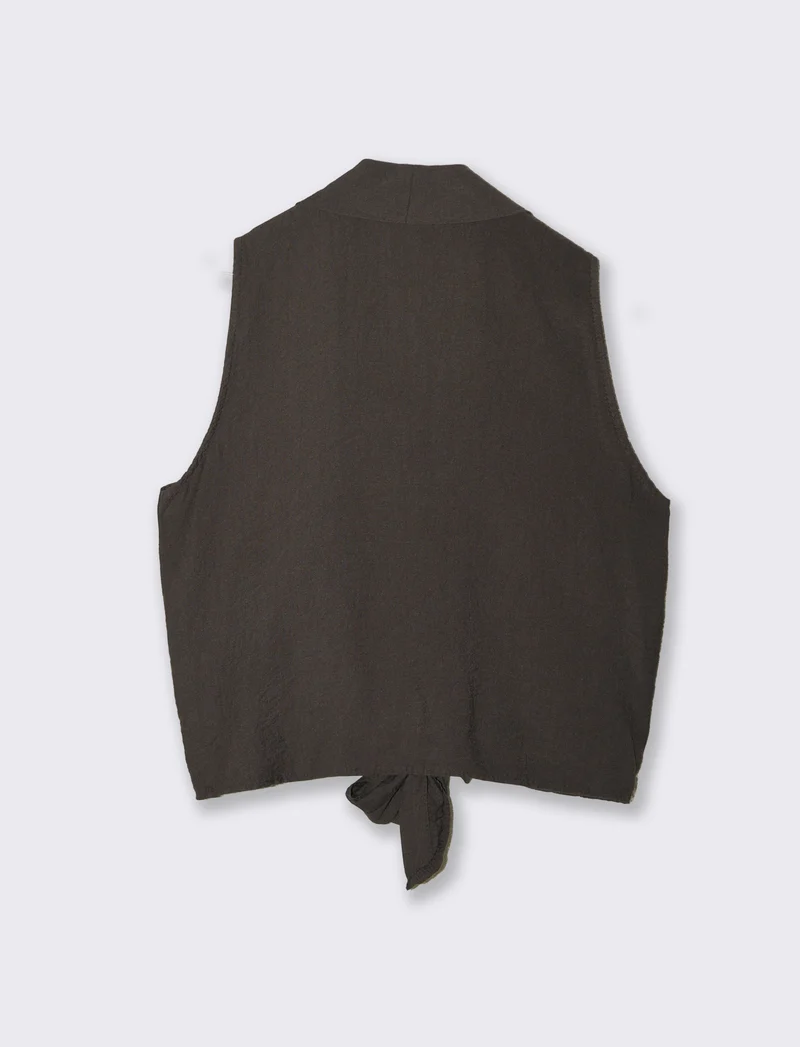 Camicia smanicata - Moro