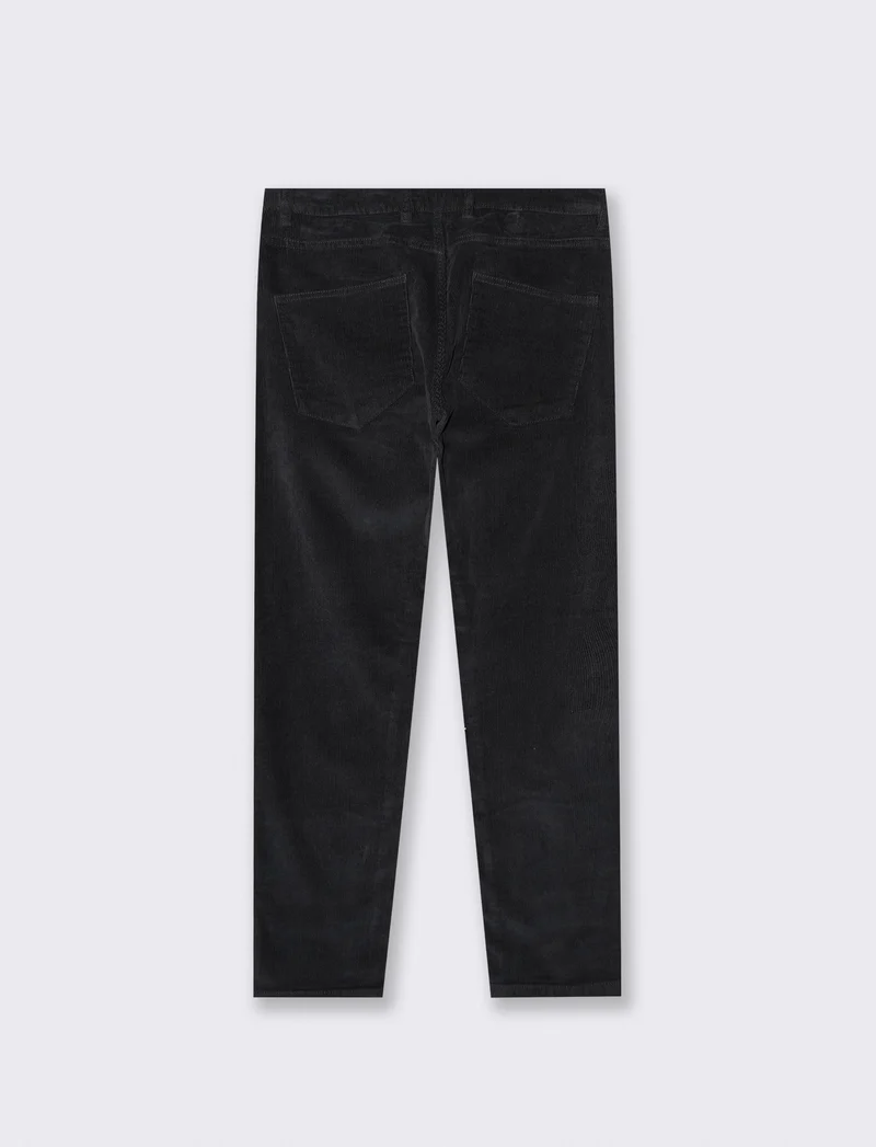 PANTALONI 5 TASCHE IN VELLUTO - Nero