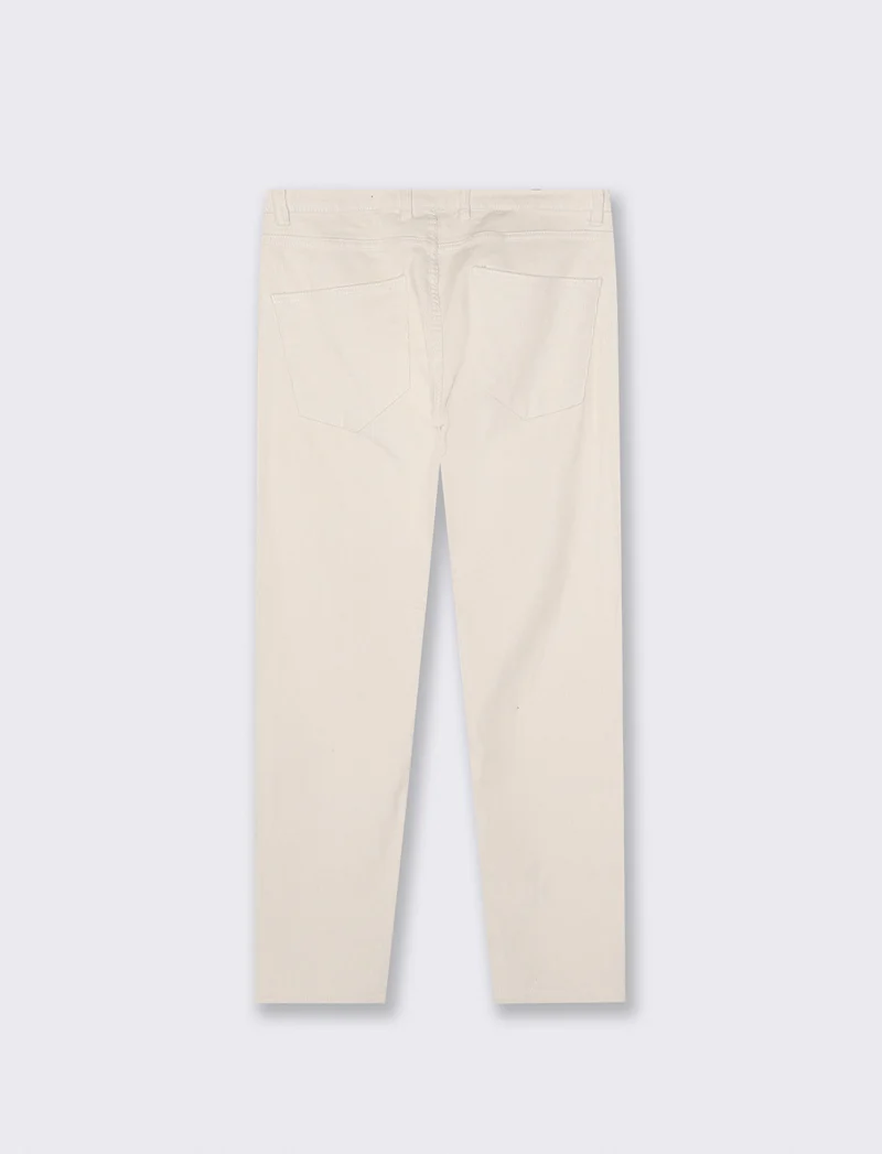 PANTALONI 5 TASCHE IN VELLUTO - Bianco