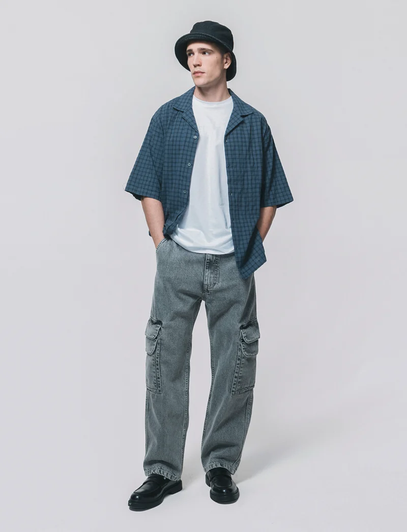 Camicia boxy fit in cotone a quadri - Avion