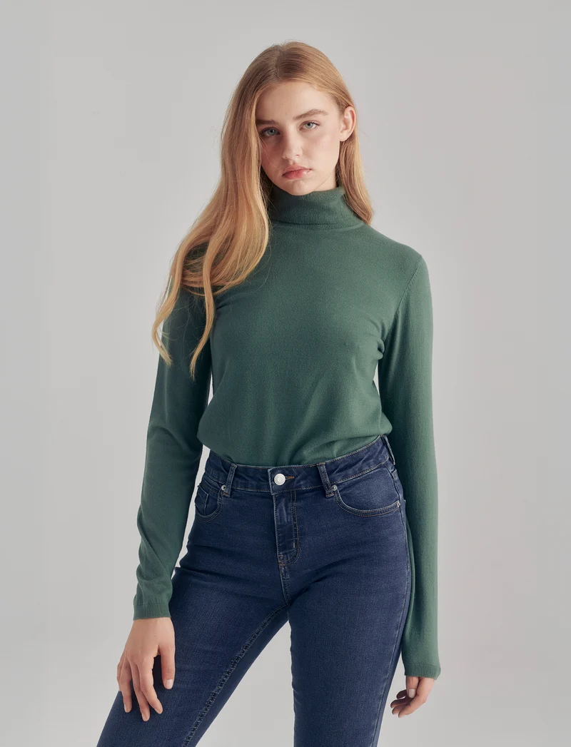 PULLOVER BASICO - Verde abete