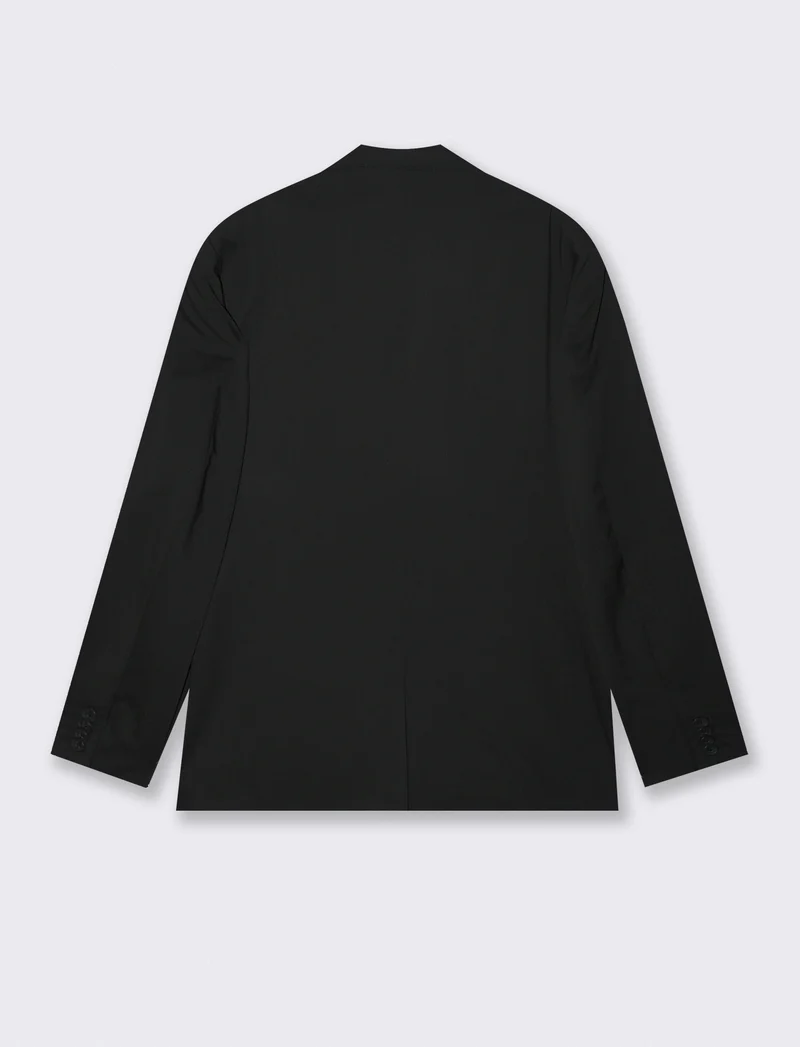Blazer formal fit con dettagli eleganti - Nero