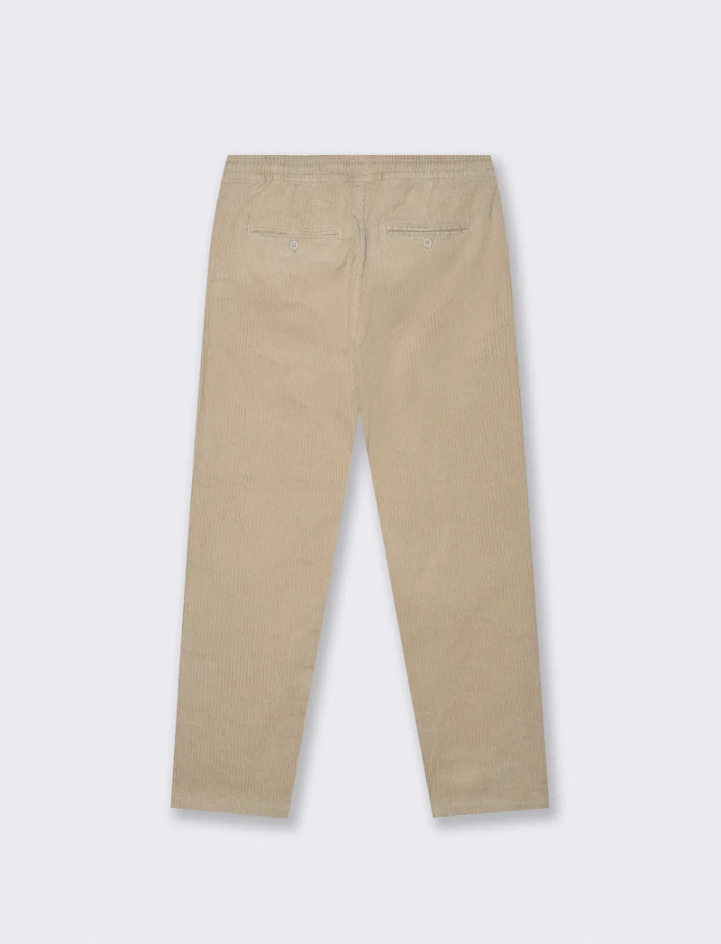 PANTALONI BAGGY JOGGER IN VELLUTO - Beige