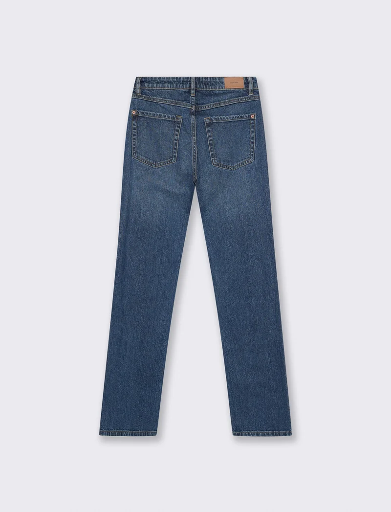 Jeans Straight Vita Media - Denim