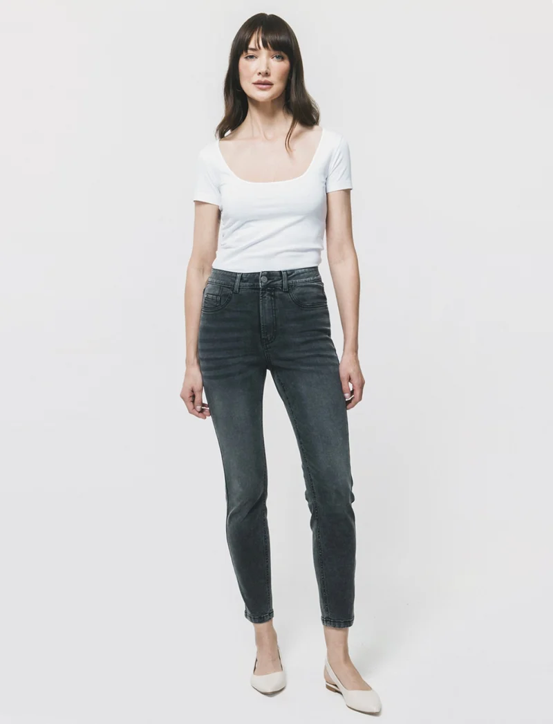 Jeans skinny vita regolare - Nero