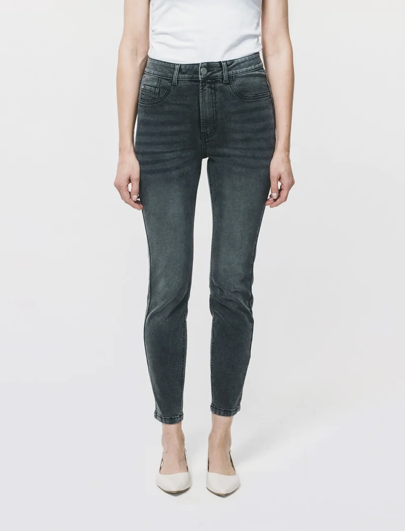 Jeans skinny vita regolare - Nero