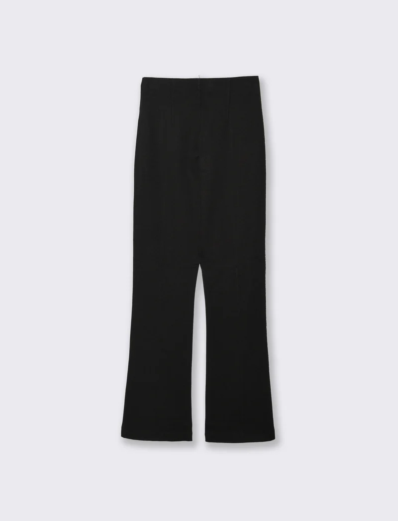 Pantalone Basico con Banda Elastica - Nero