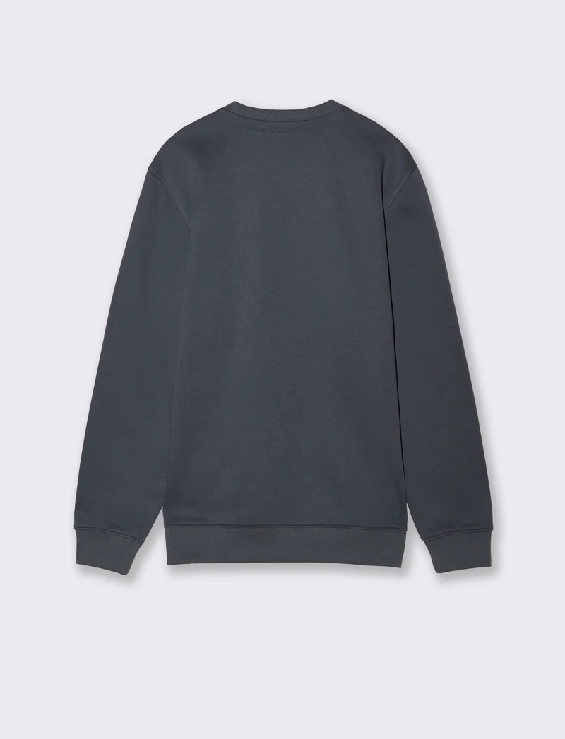 Felpa basic girocollo in misto cotone - Avion