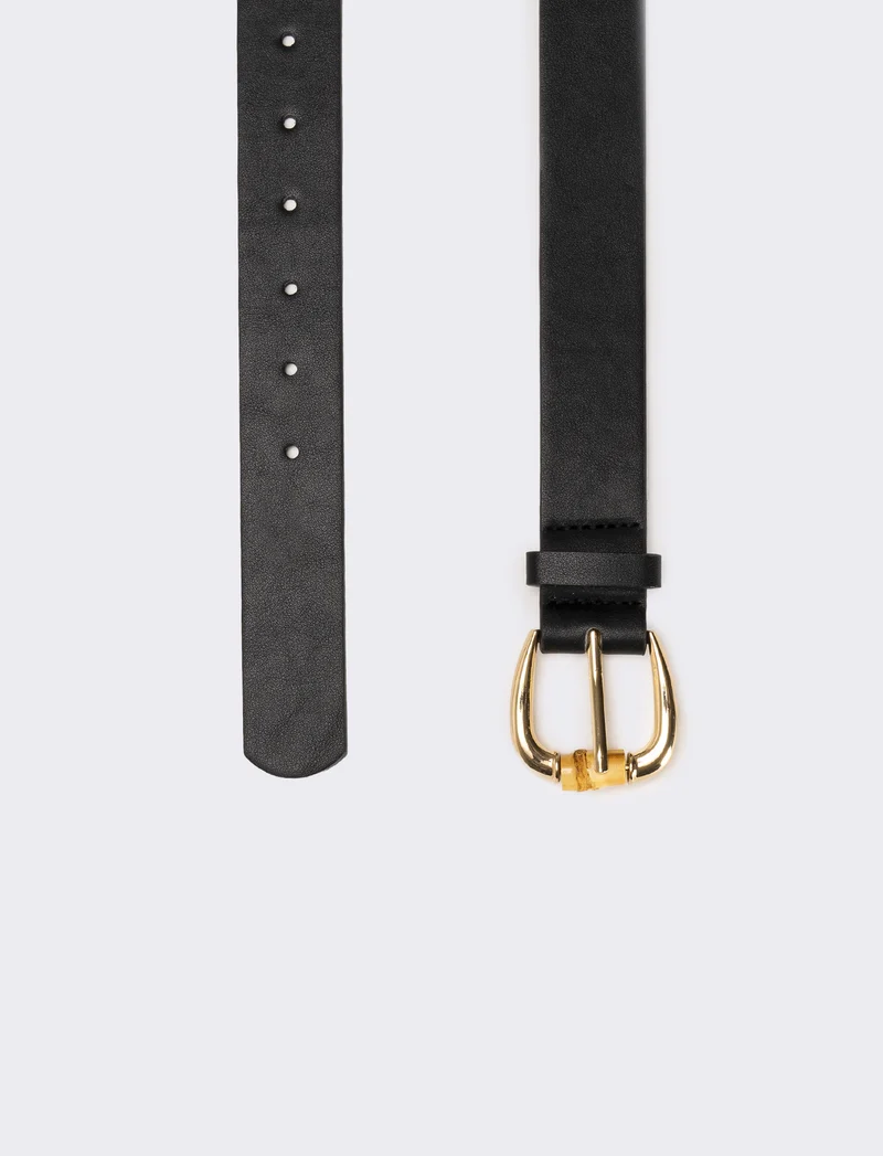 Cintura donna con bambu - Nero