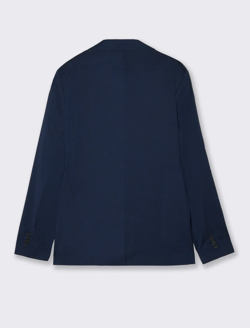 Blazer formal fit con dettagli eleganti - Blu