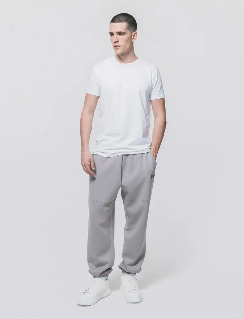Pantaloni jogger in interlock con tasche - Sabbia
