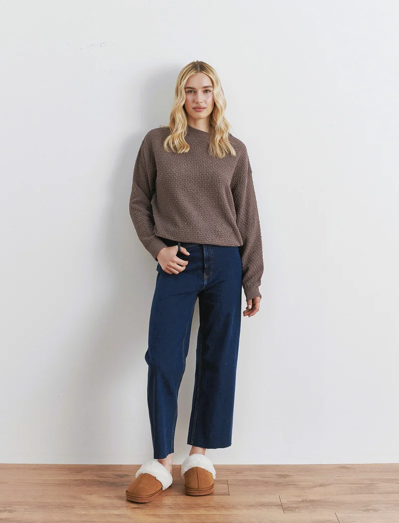 PULLOVER IN CINIGLIA OPACA - Grigio tortora