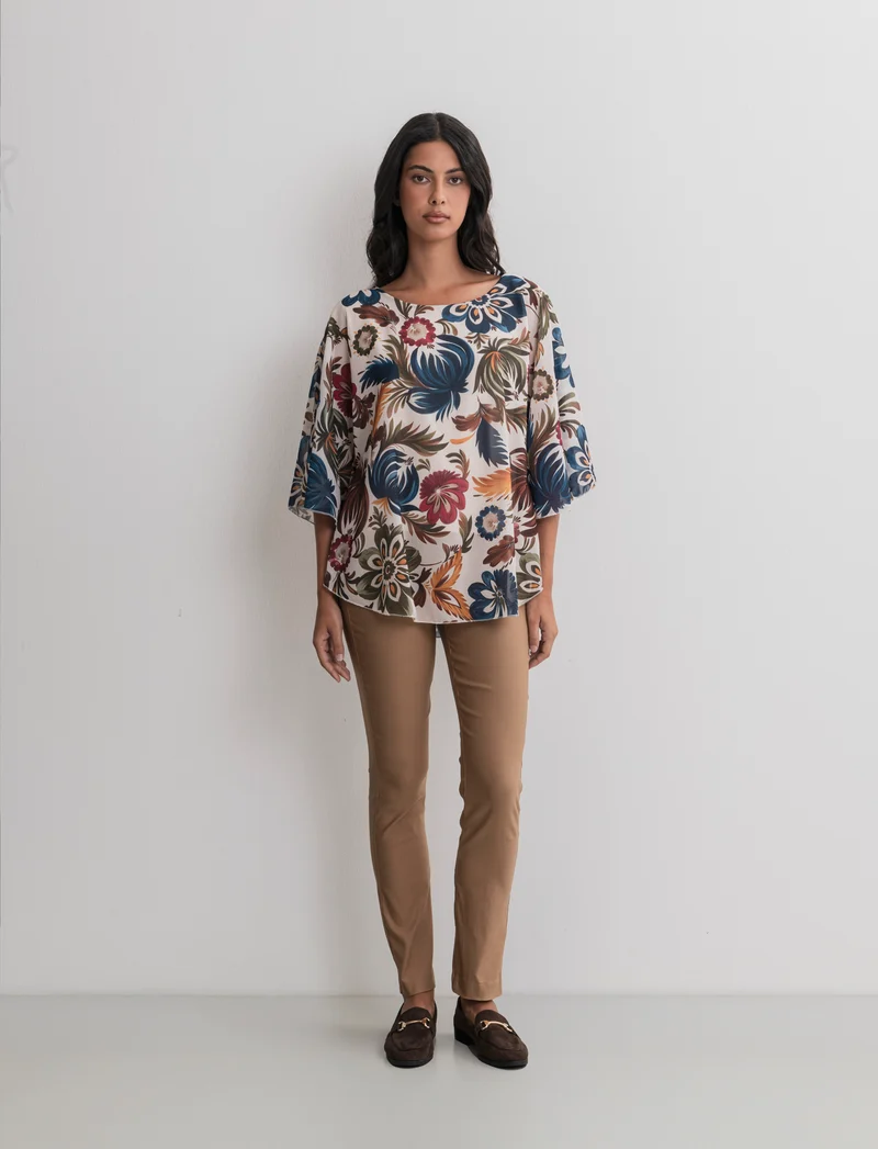 PANTALONE SLIM - Caramello