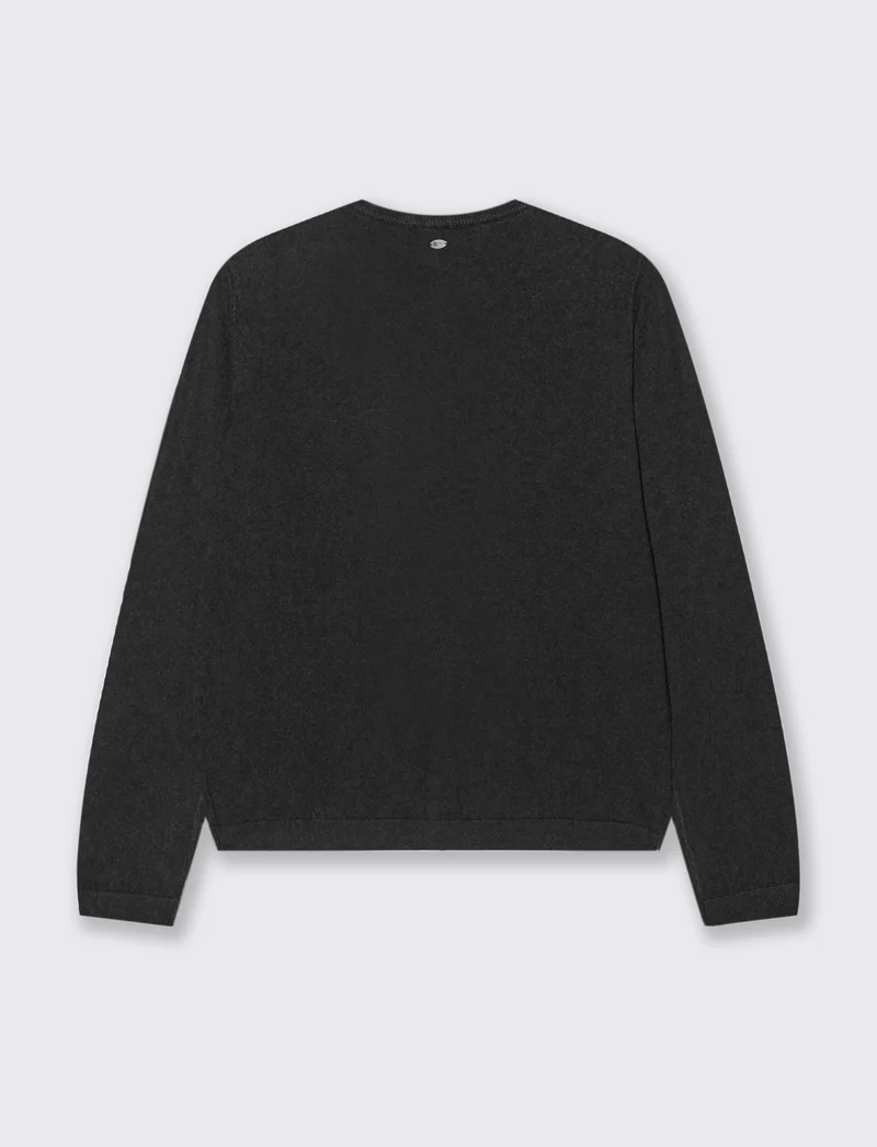 CARDIGAN BASICO - Nero