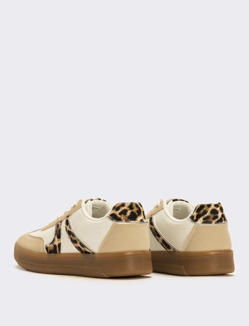 Sneakers con inserti da donna - Bianco