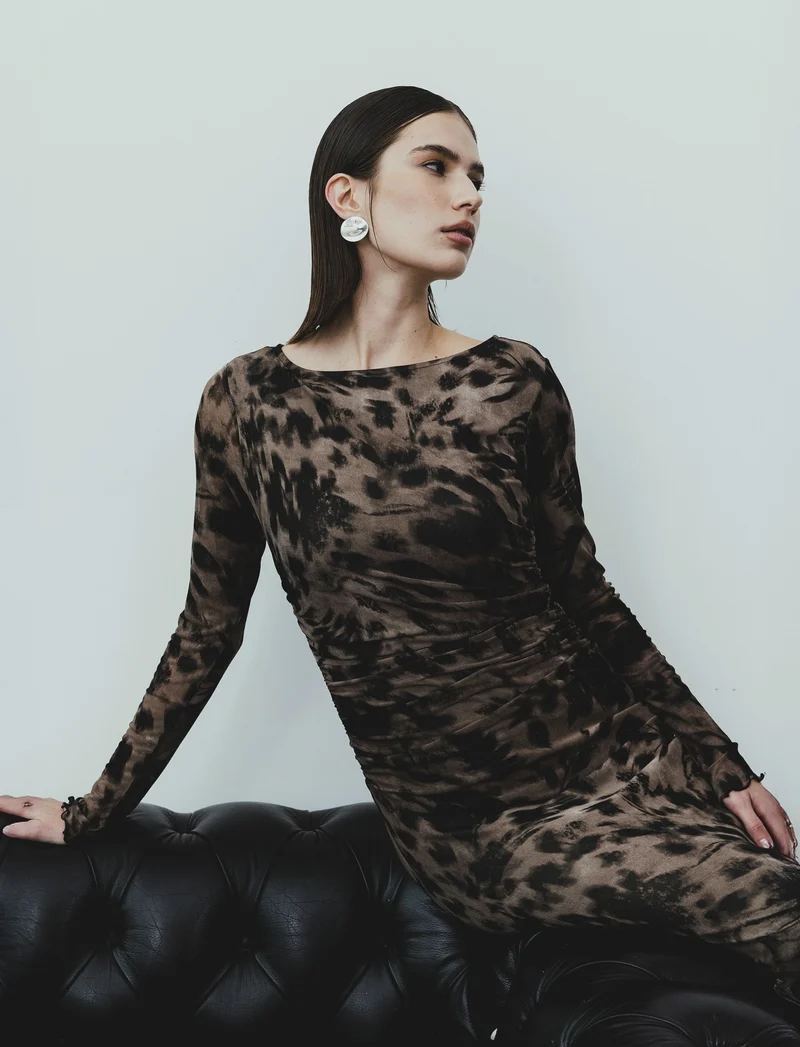 VESTITO LUNGO CON ARRICCIO - var 1