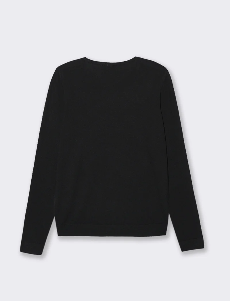 PULLOVER GIROCOLLO - Nero