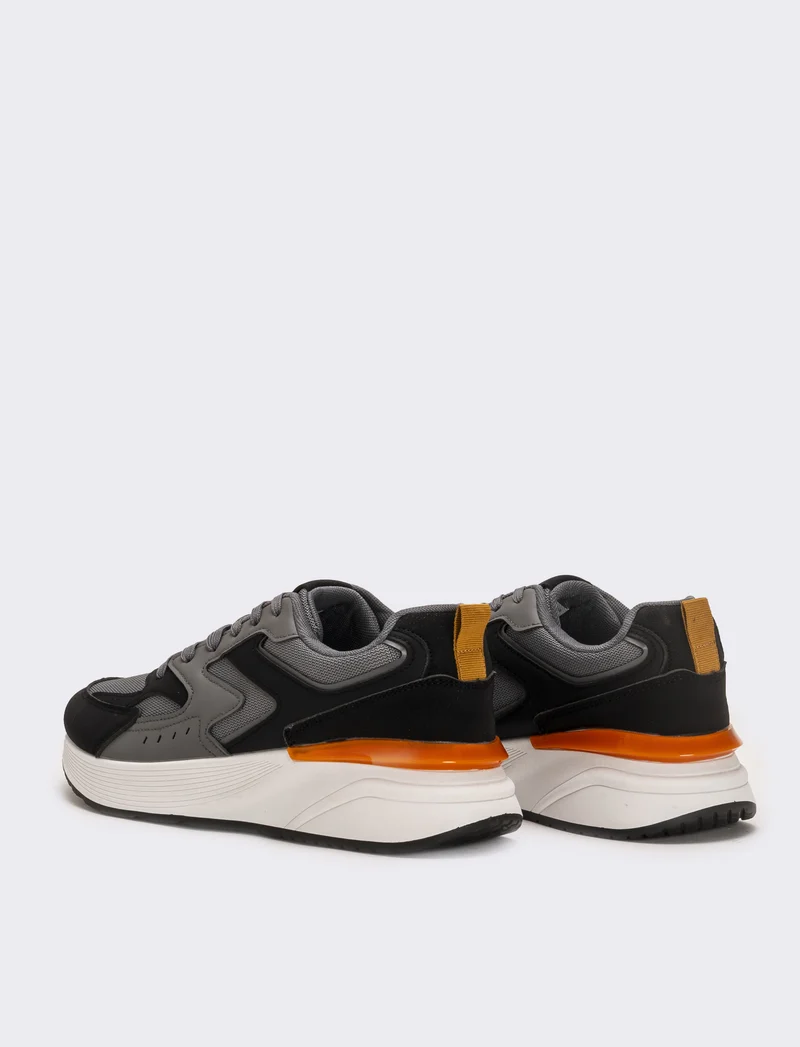 Sneakers multi elementi da uomo - Nero