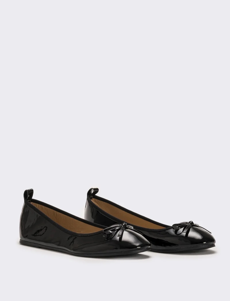 Ballerina in vernice da donna - Nero