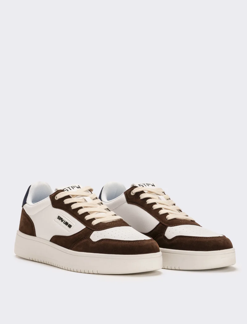 Scarpa bicolor da uomo - Marrone