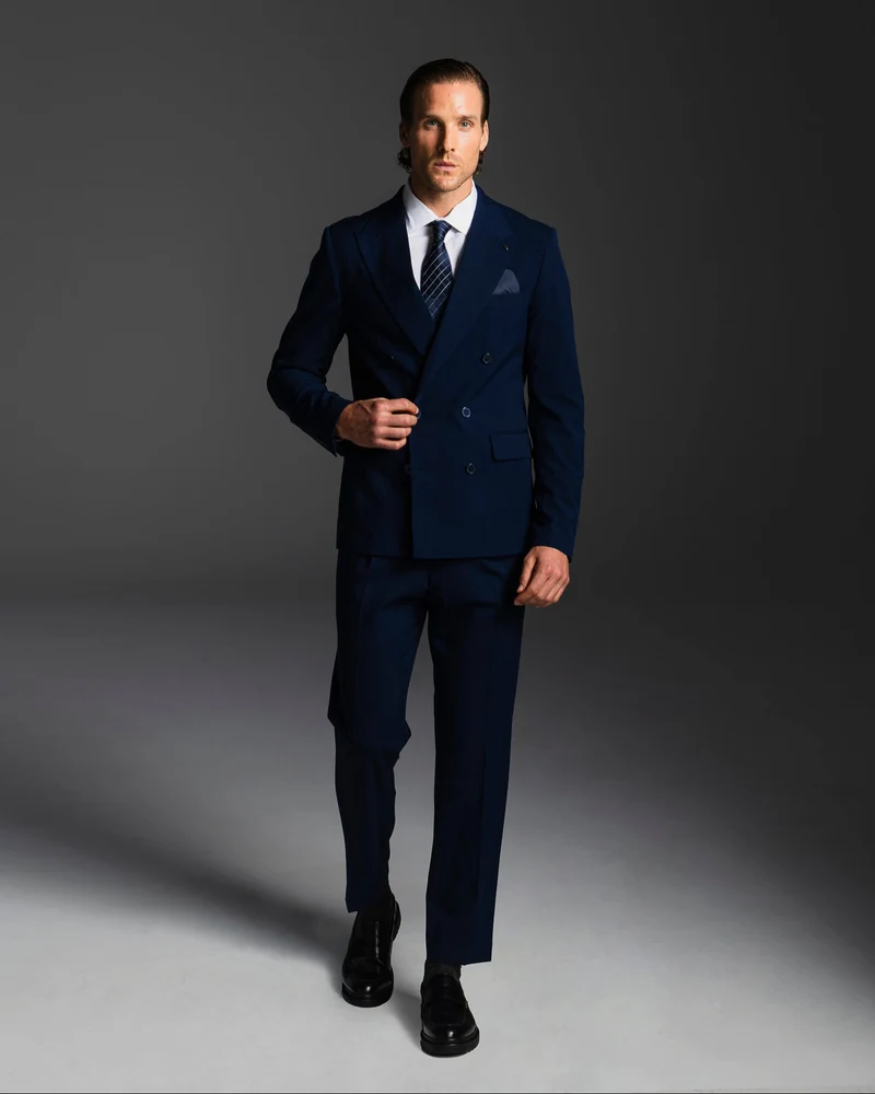 BLAZER DOPPIOPETTO DA COMPLETO FORMAL FIT - Blu