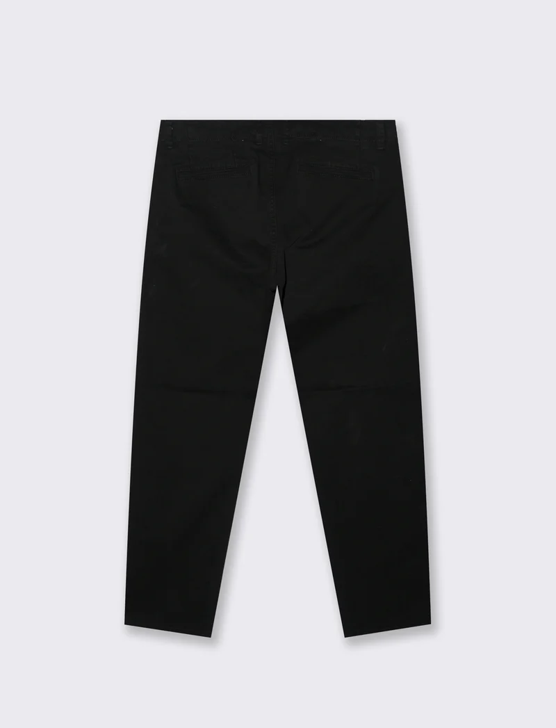 PANTALONI CHINO REGULAR FIT - Nero