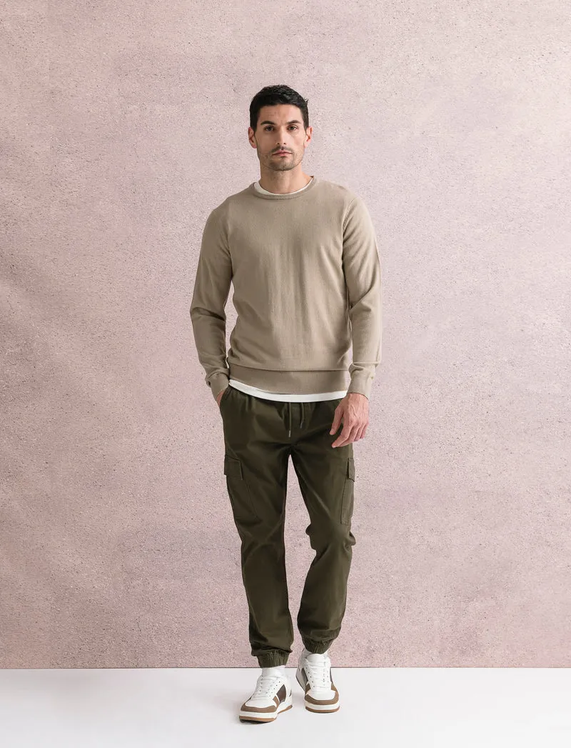 PANTALONI CARGO FIT - Verde militare