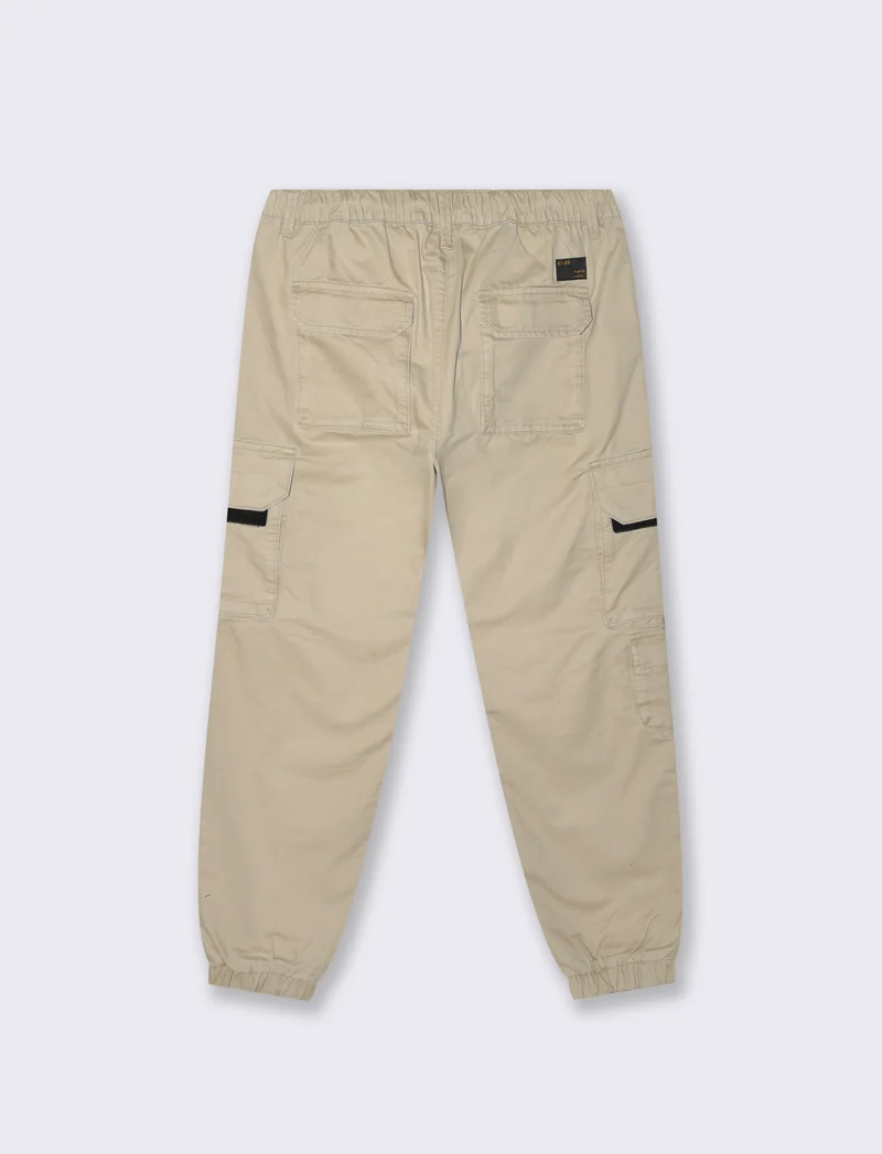 PANTALONI CARGO FIT CON ACCESSORIO - Beige