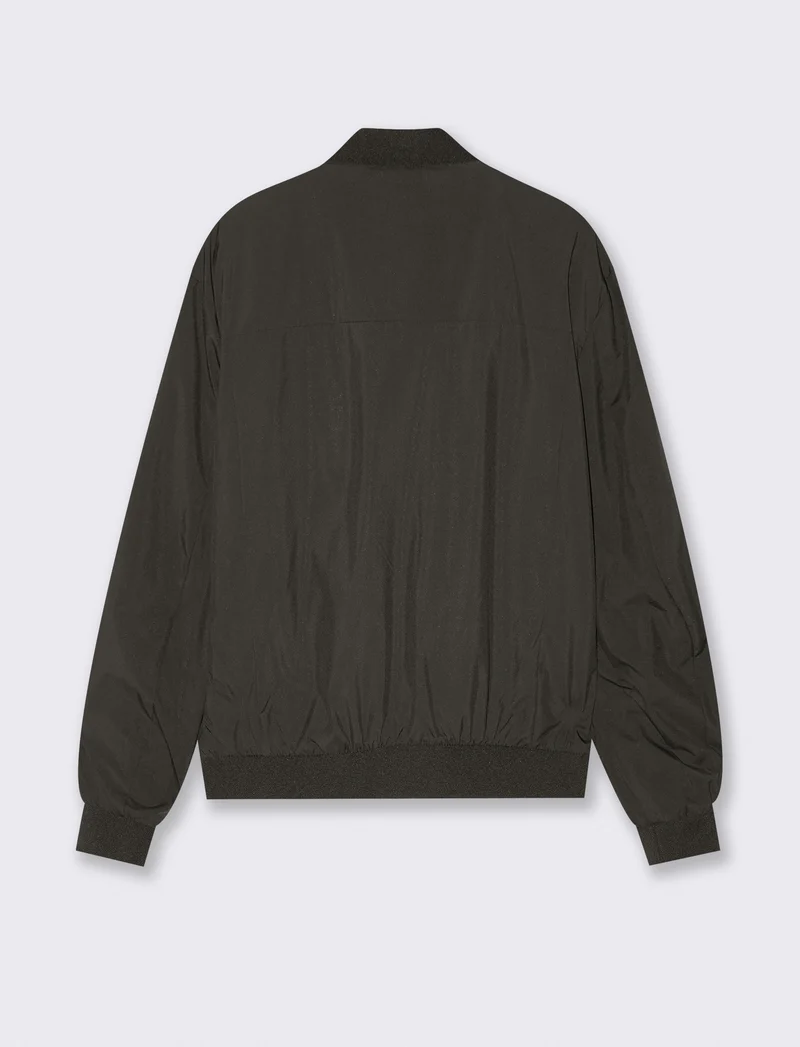 BOMBER BASIC IN TESSUTO TECNICO - Moro