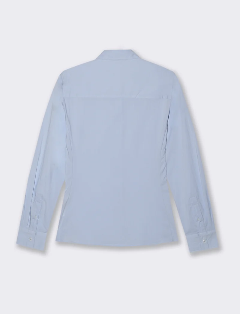CAMICIA SILM FIT - Celeste