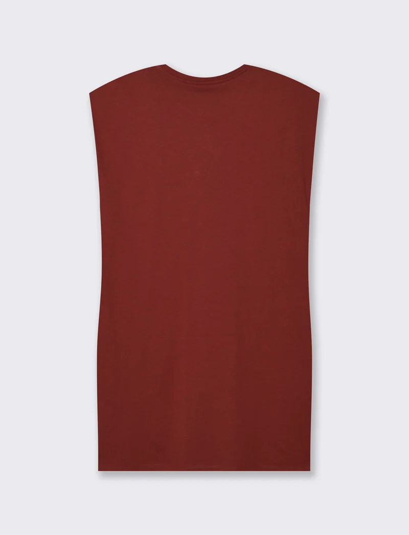 VESTITO CORTO - Marrone bruciato