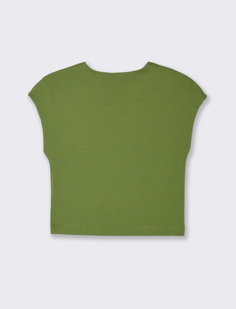 T-SHIRT CROP - Verde