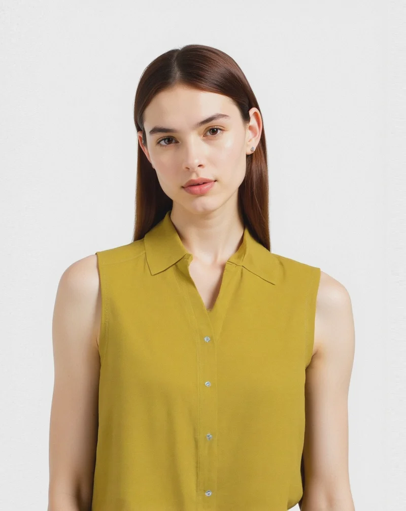 CAMICIA SMANICATA - Mostarda
