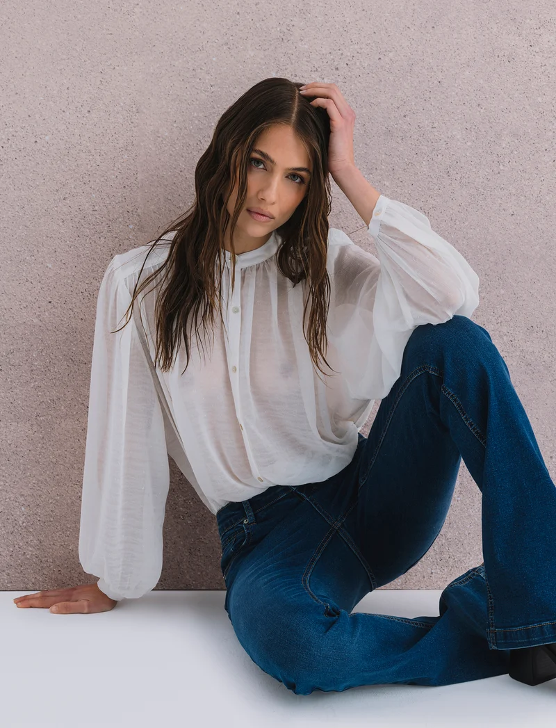 JEANS BOOTCUT REGULAR WAIST - DENIM SCURO