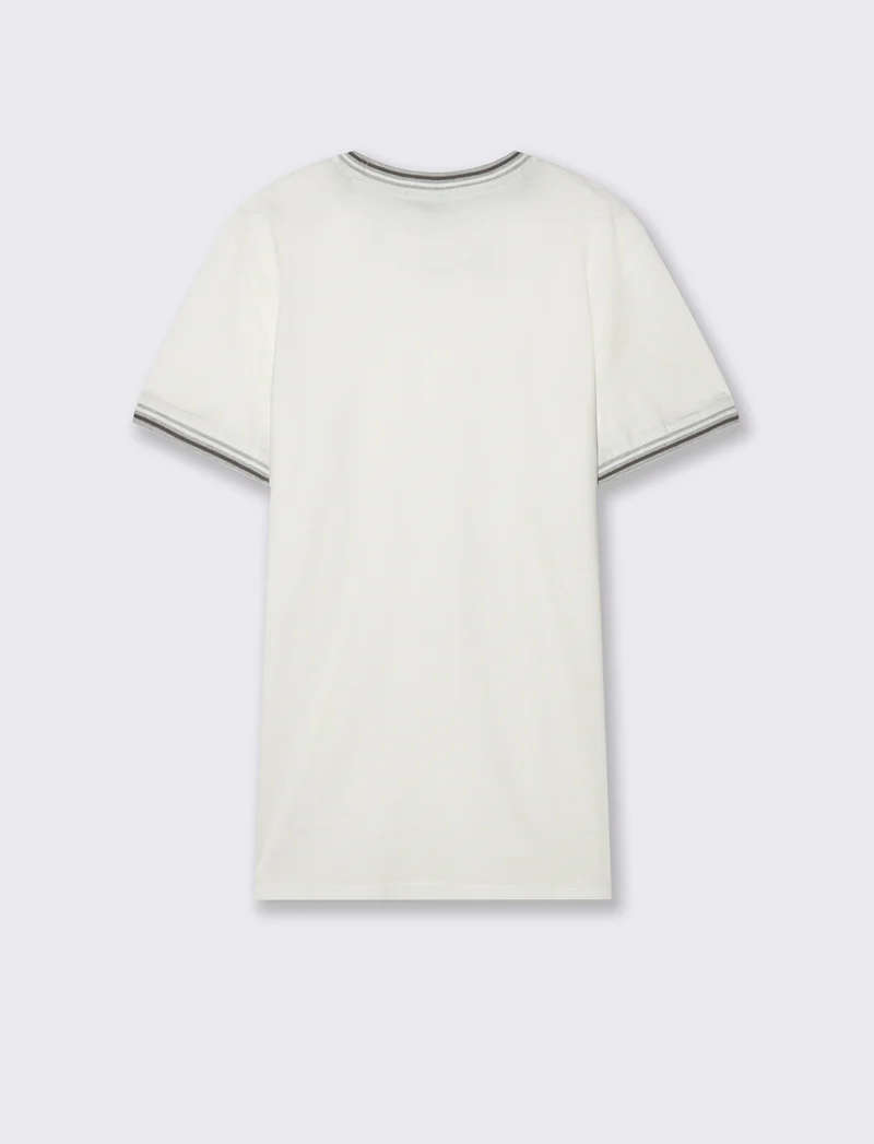T-shirt in cotone premium da uomo - Bianco